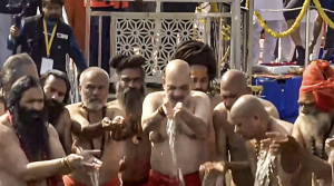 Maha Kumbh | Amit Shah Takes Dip In Sangam